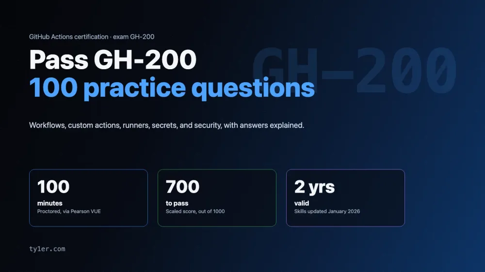 GitHub Actions Certification (GH-200): Exam Guide and 100 Practice Questions