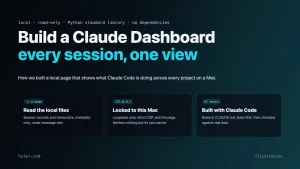 Build a Claude Dashboard: See Every Claude Code Session in One Local View