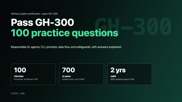 GitHub Copilot Certification (GH-300): Exam Guide and 100 Practice Questions